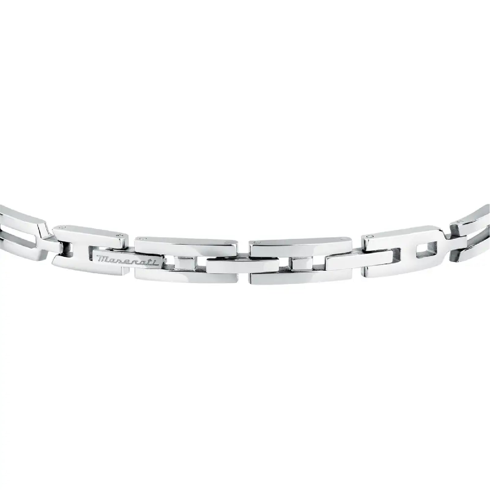 Bracciale a catena Maserati in acciaio color argento da uomo M.JM424AVD73