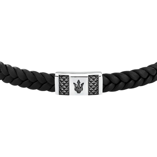 Bracciale Maserati in pelle riciclata color nero M.JM424AVE25