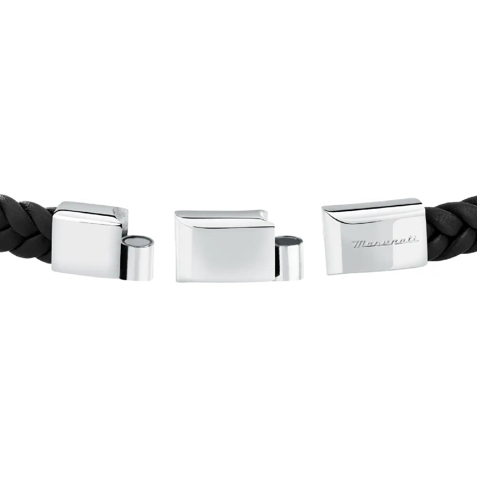 Bracciale Maserati in pelle riciclata color nero M.JM424AVE25