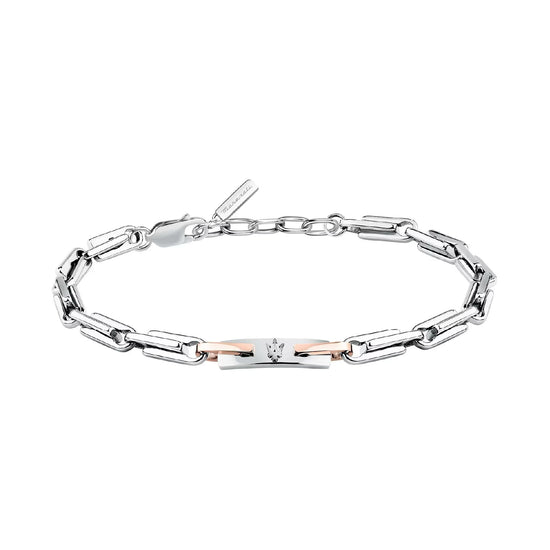 Bracciale catena da uomo Maserati Iconic in acciaio Regolabile 19,5-21,5 cm