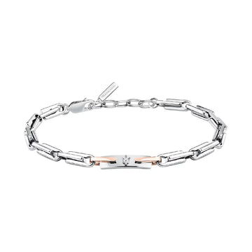 Bracciale catena da uomo Maserati Iconic in acciaio Regolabile 19,5-21,5 cm