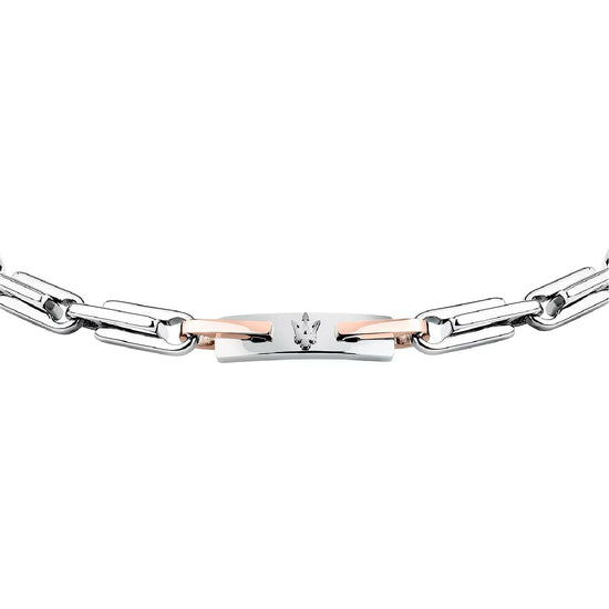 Bracciale catena da uomo Maserati Iconic in acciaio Regolabile 19,5-21,5 cm