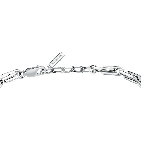 Bracciale catena da uomo Maserati Iconic in acciaio Regolabile 19,5-21,5 cm