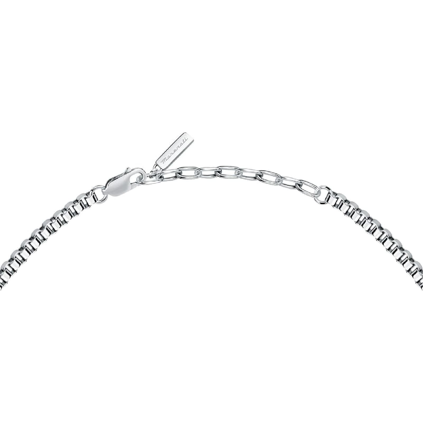 Collana girocollo da uomo Maserati in acciaio blu MISURA UNICA