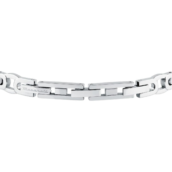 Bracciale da uomo Maserati in acciaio con elementi oro Regolabile 18-21,5 cm