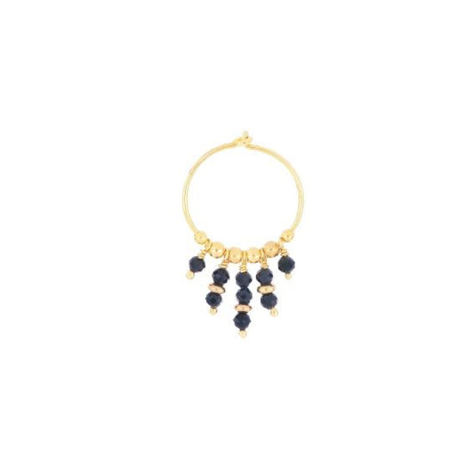 Orecchini cerchio Maman et Sophie in argento con spinello M.ORISF0SP