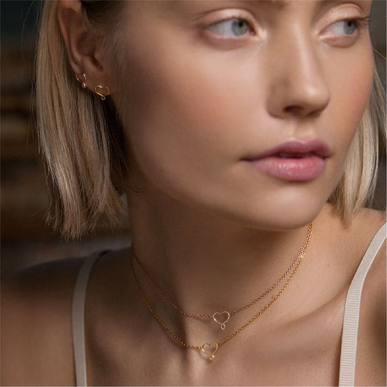 Orecchini a lobo Maman et Sophie in argento dorato a cuore M.ORMES4GI