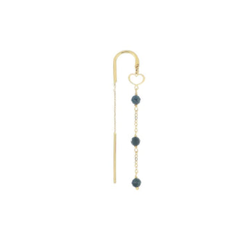 Mono orecchino oro 18kt Maman et Sophie AURUM zaffiri blu MISURA UNICA