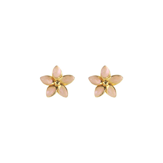 Orecchini lobo Maman et Sophie argento pvd oro fiore MISURA UNICA