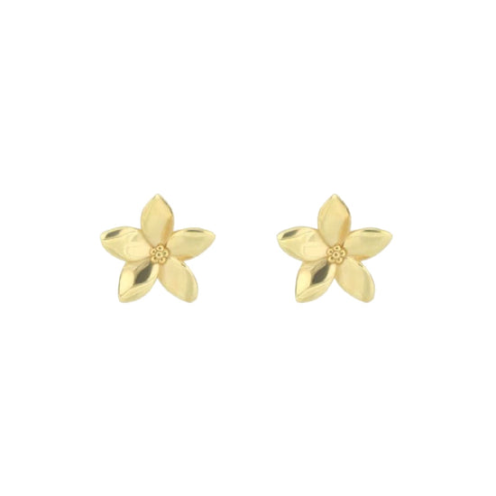 Orecchini lobo Maman et Sophie in argento pvd oro fiore MISURA UNICA