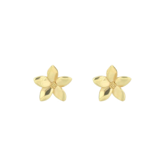 Orecchini lobo Maman et Sophie in argento pvd oro fiore MISURA UNICA