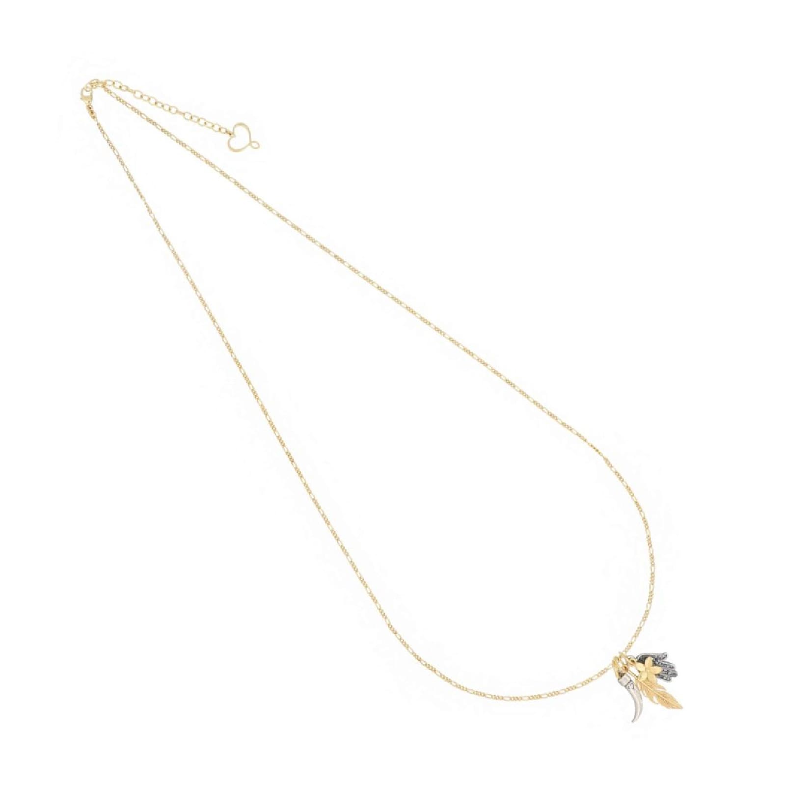 Collana lunga Maman et Sophie in argento con portafortuna MISURA UNICA