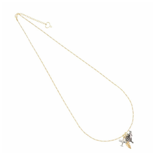 Collana lunga Maman et Sophie in argento con simboli viaggio MISURA UNICA