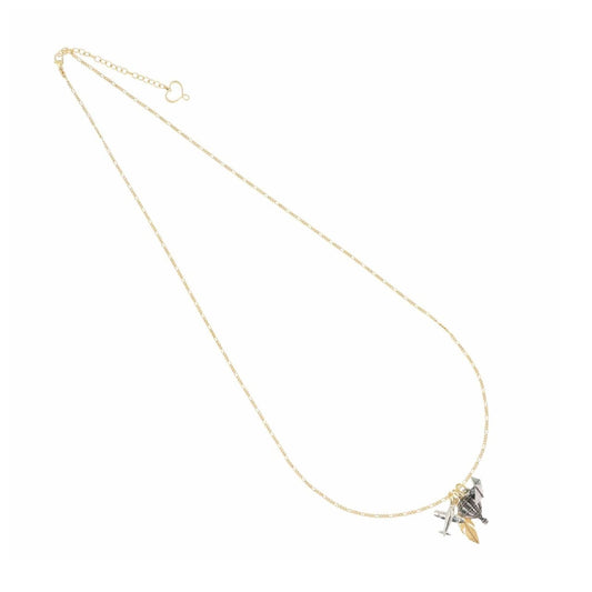 Collana lunga Maman et Sophie in argento con simboli viaggio MISURA UNICA