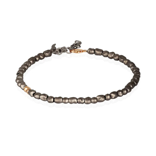 Bracciale catena Mano J Sassi in titanio sassi piccoli 21 cm