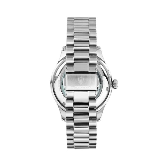 Orologio solo tempo Maserati in acciaio color argento e blu M.R8823124002