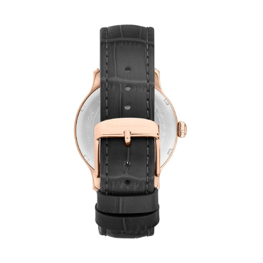 Orologio solo tempo Maserati Epoca con cinturino in pelle nera MISURA UNICA