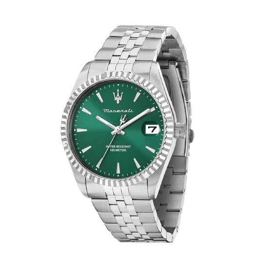 Orologio solo tempo Maserati Competizione con quadrante verde MISURA UNICA