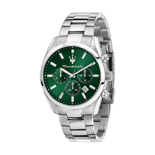 Orologio multifunzione Maserati con quadrante verde MISURA UNICA