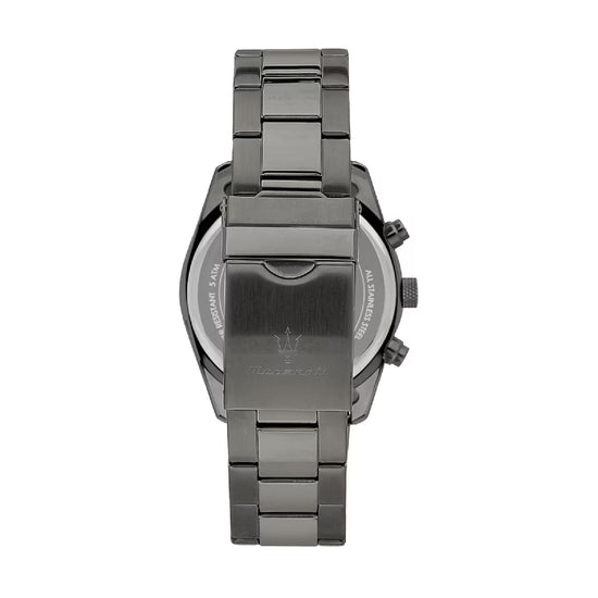 Orologio multifunzione Maserati Attrazione in acciaio nero MISURA UNICA