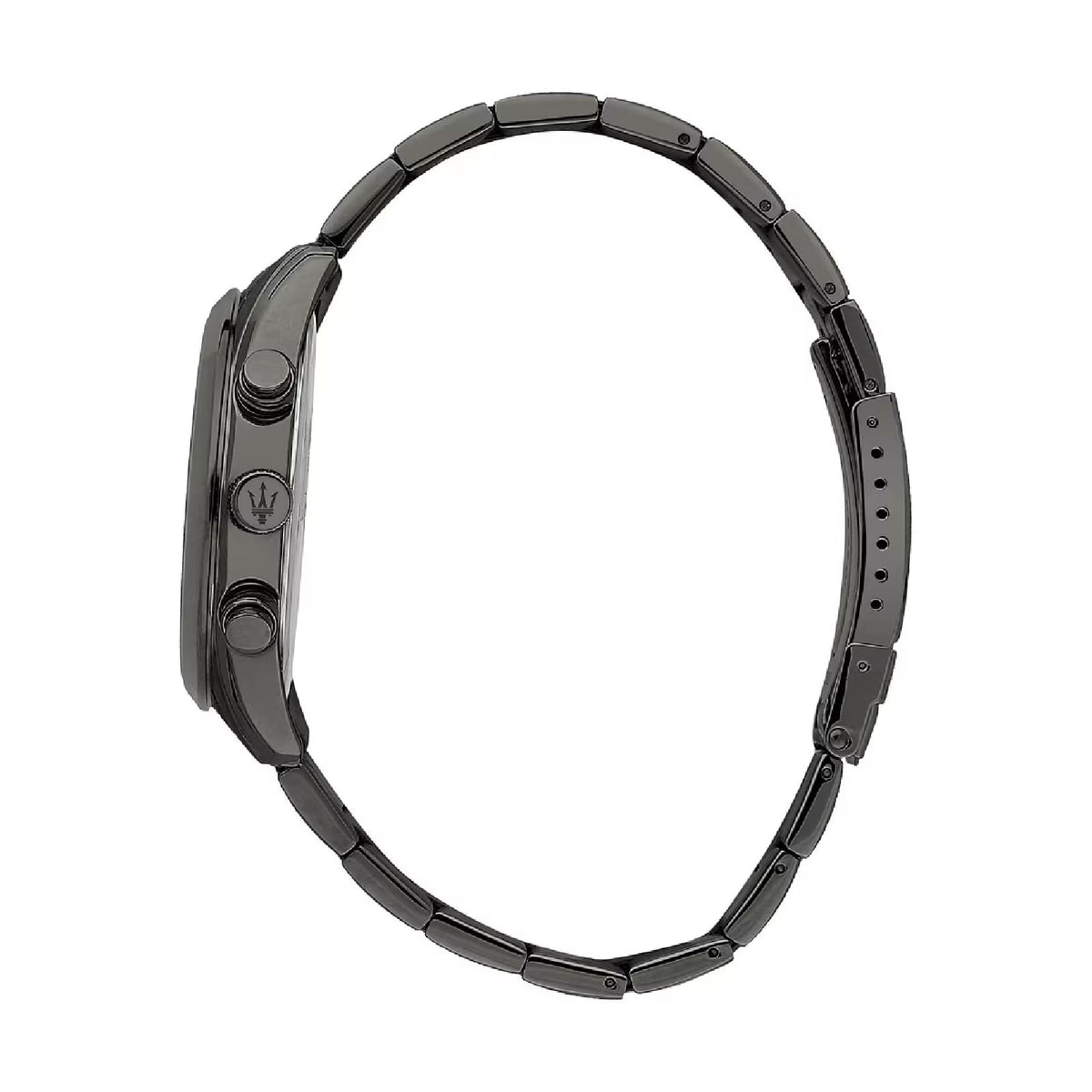 Orologio multifunzione Maserati Attrazione in acciaio nero MISURA UNICA