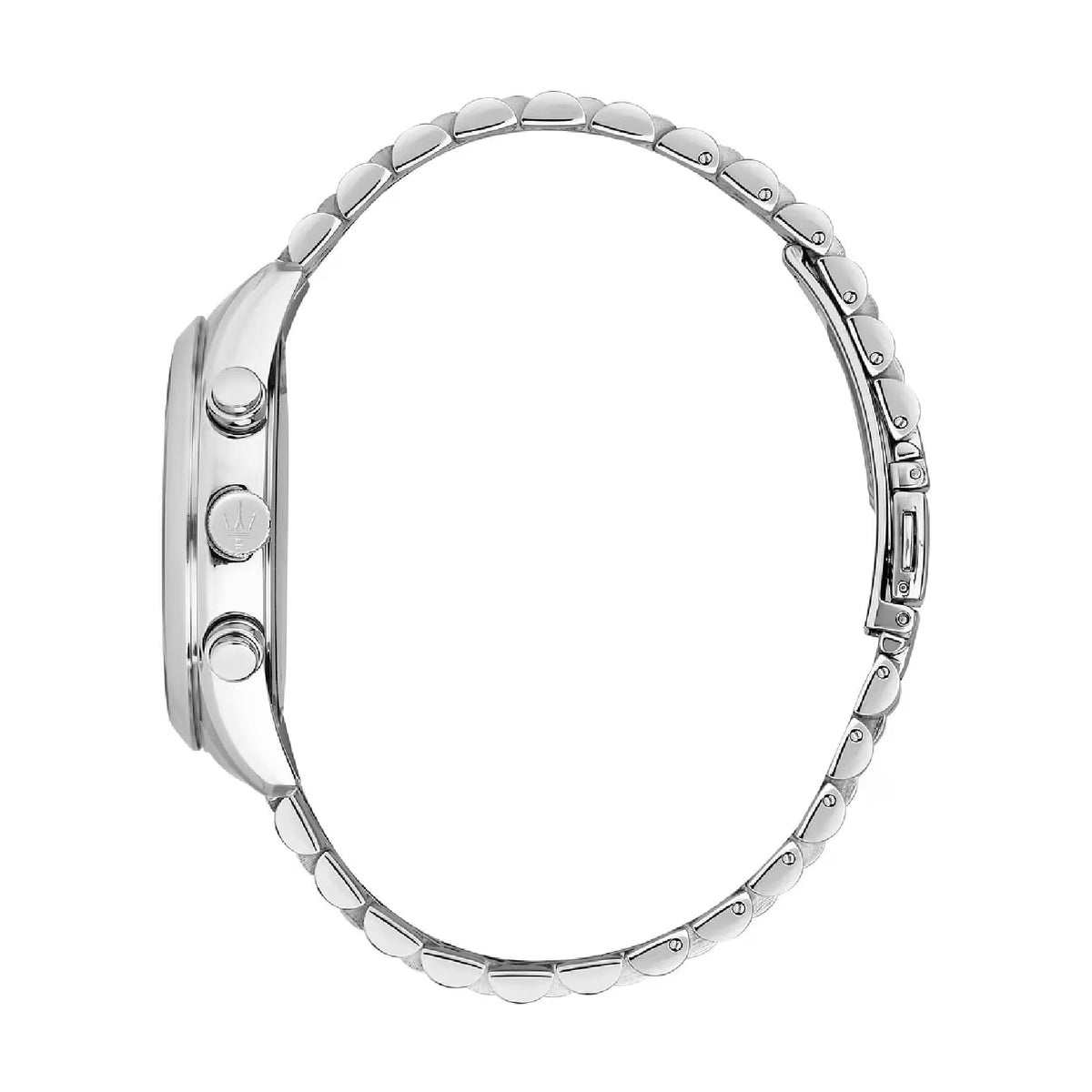 Orologio multifunzione Maserati Attrazione in acciaio e verde MISURA UNICA