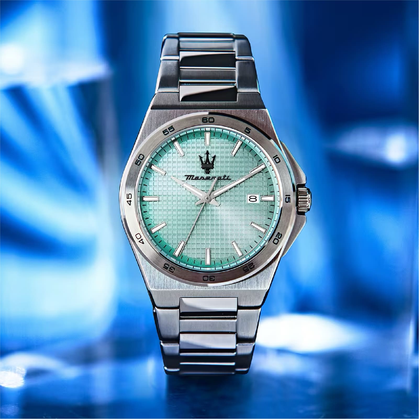 Orologio solo tempo Maserati Velocità Slim quadrante azzurro MISURA UNICA