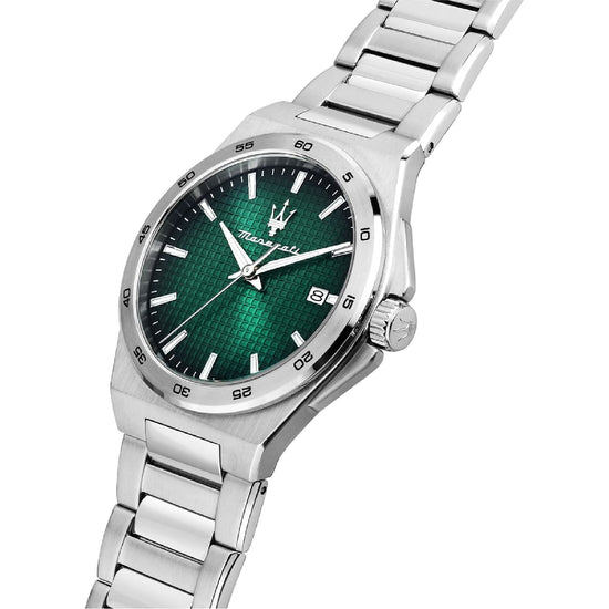 Orologio solo tempo Maserati Velocità Slim con quadrante verde MISURA UNICA