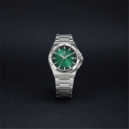 Orologio solo tempo Maserati Velocità Slim con quadrante verde MISURA UNICA