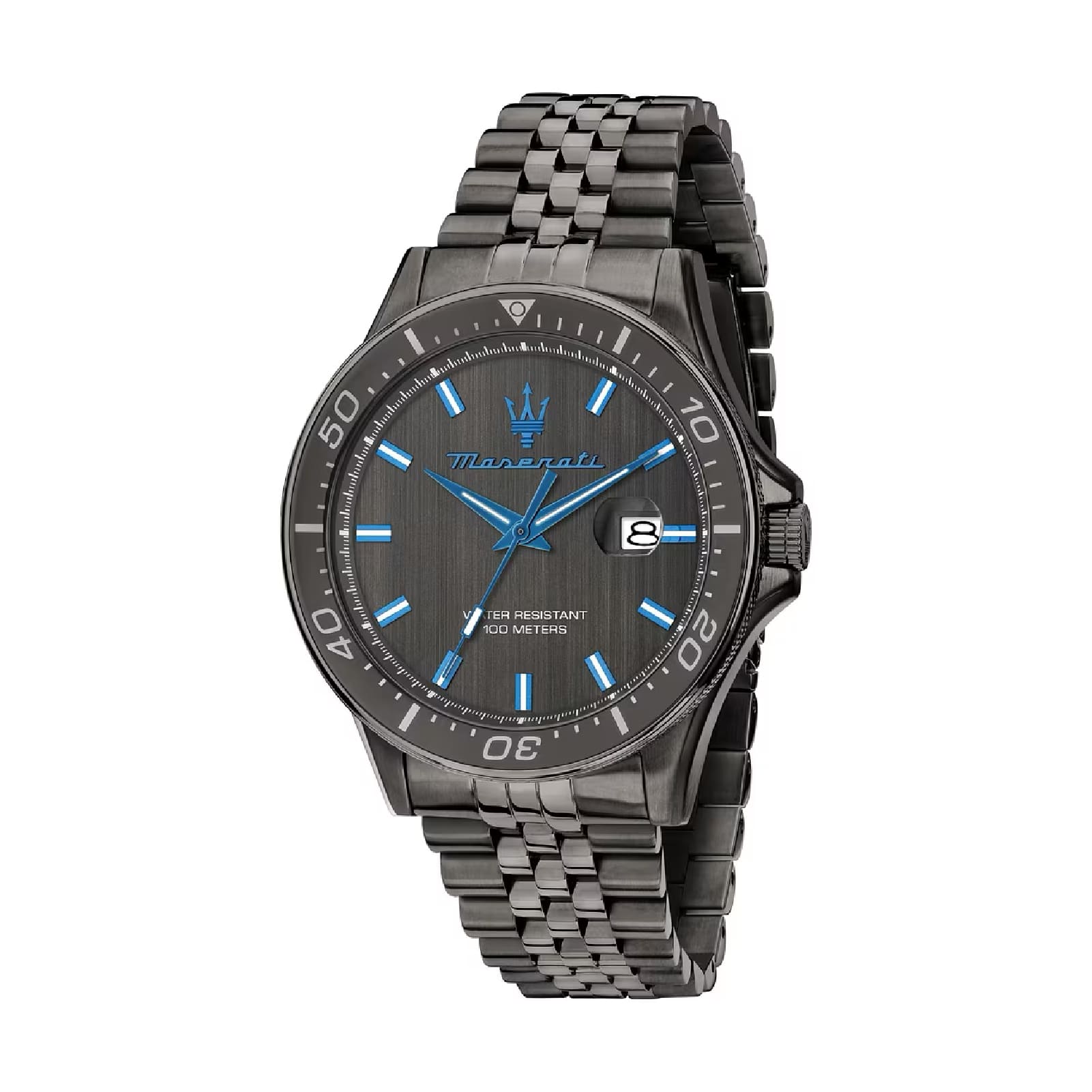 Orologio solo tempo Maserati Dark Edition in acciaio da uomo MISURA UNICA