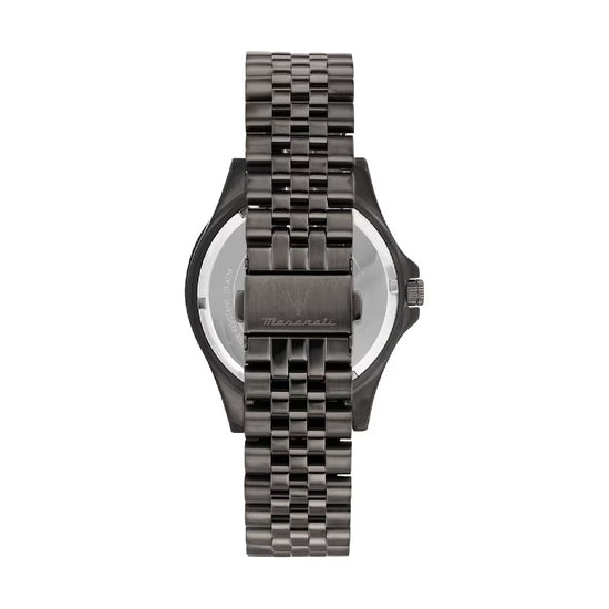Orologio solo tempo Maserati Dark Edition in acciaio da uomo MISURA UNICA