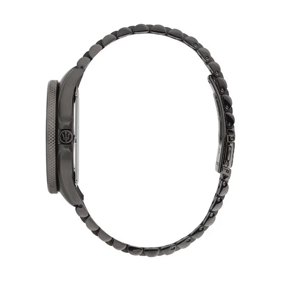 Orologio solo tempo Maserati Dark Edition in acciaio da uomo MISURA UNICA