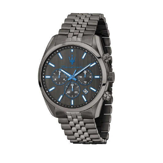 Orologio multifunzione Maserati Dark in acciaio con pvd grigio MISURA UNICA