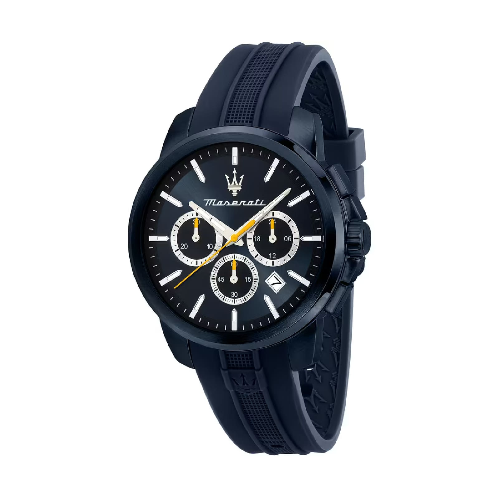 Orologio cronografo da uomo Maserati in acciaio colore blu MISURA UNICA