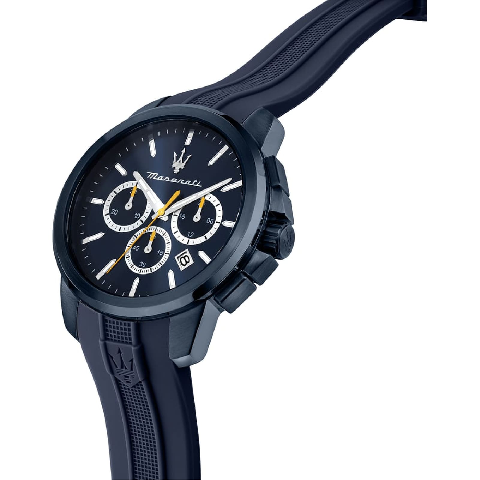 Orologio cronografo da uomo Maserati in acciaio colore blu MISURA UNICA