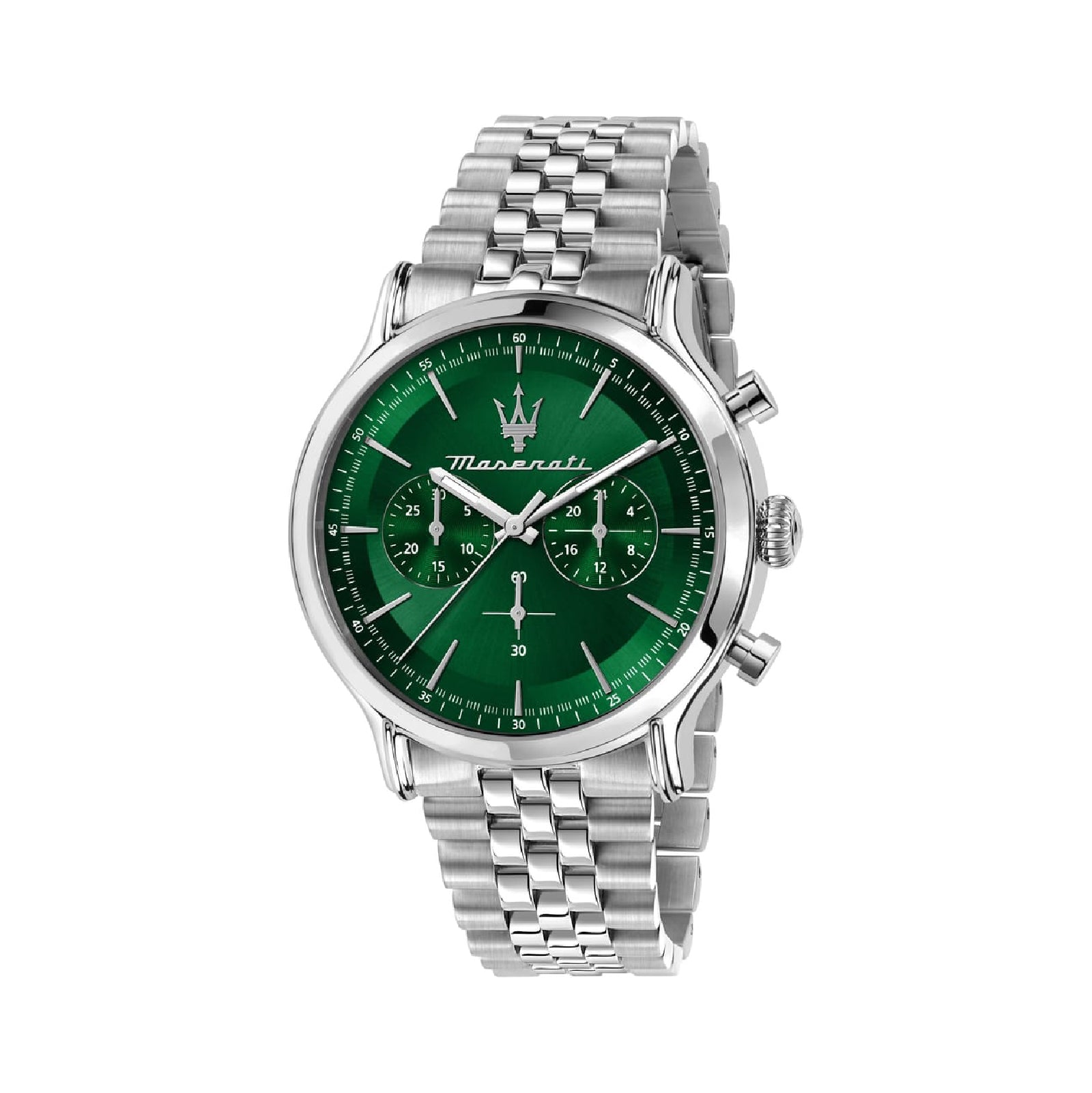 orologio crono Maserati da uomo acciaio quadrante verde MISURA UNICA