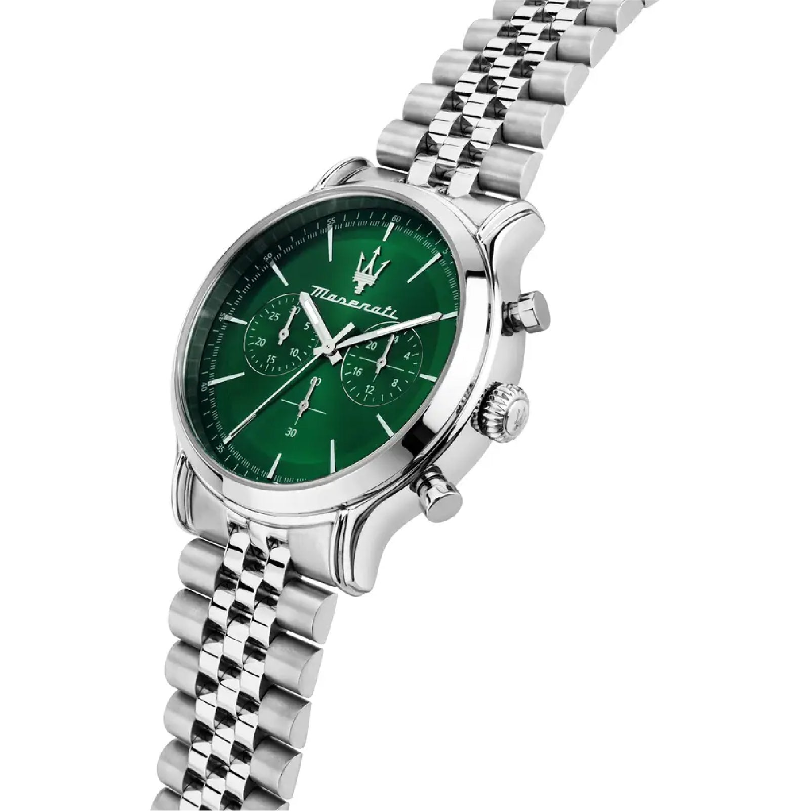 orologio crono Maserati da uomo acciaio quadrante verde MISURA UNICA