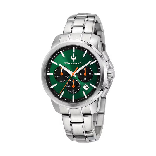 Orologio cronografo da uomo Maserati con quadrante verde MISURA UNICA
