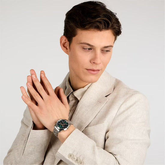Orologio cronografo da uomo Maserati con quadrante verde MISURA UNICA