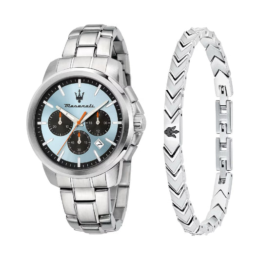 Orologio cronografo Maserati quadrante blu 42 mm MISURA UNICA