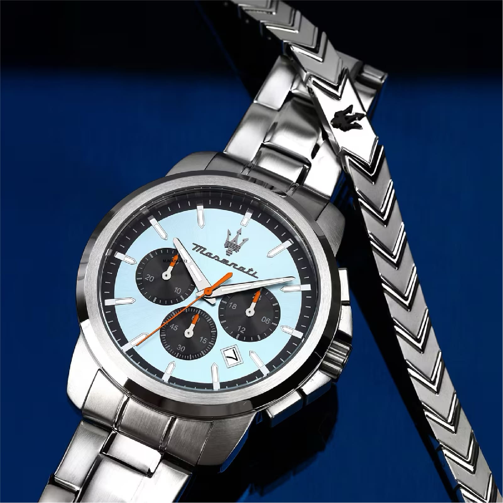 Orologio cronografo Maserati quadrante blu 42 mm MISURA UNICA