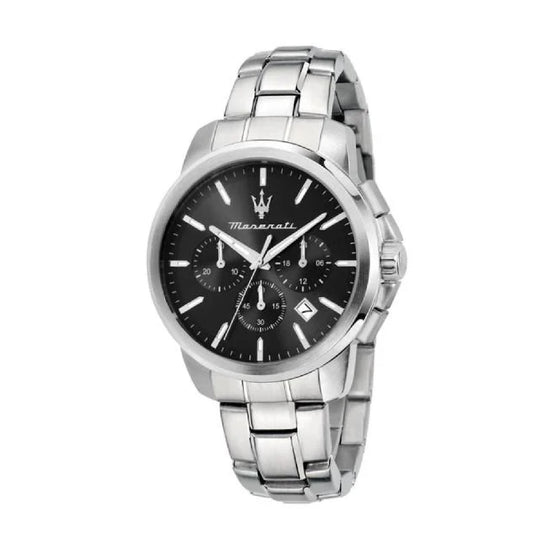 Orologio cronografo Maserati Successo con quadrante nero 42 mm MISURA UNICA