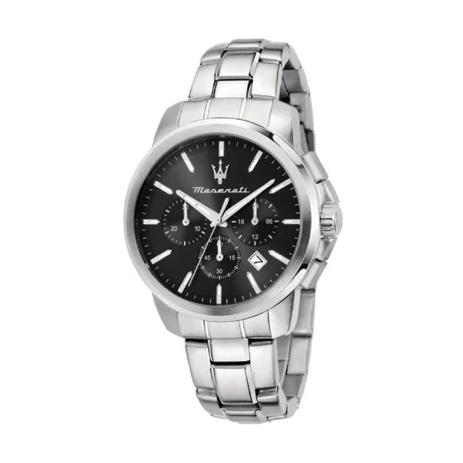 Orologio cronografo Maserati Successo con quadrante nero 42 mm MISURA UNICA