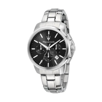 Orologio cronografo Maserati Successo con quadrante nero 42 mm MISURA UNICA