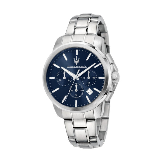 Orologio cronografo Maserati Successo quadrante blu notte 42 mm MISURA UNICA