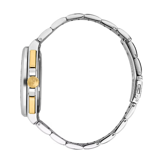 Orologio crono da uomo Maserati in acciaio e PVD oro giallo MISURA UNICA