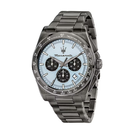 Orologio cronografo da uomo Maserati con quadrante azzurro MISURA UNICA
