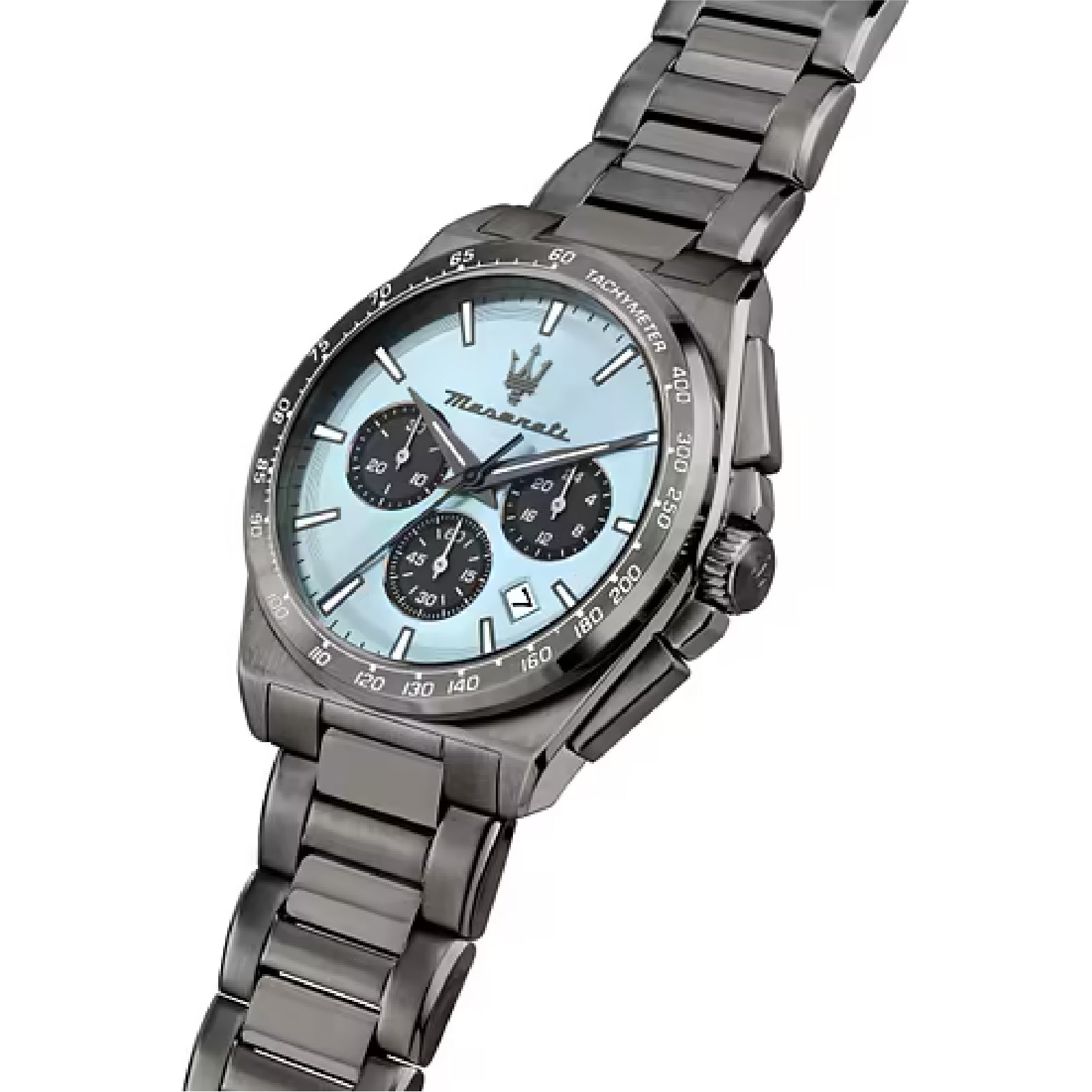 Orologio cronografo da uomo Maserati con quadrante azzurro MISURA UNICA