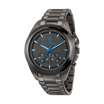 Orologio cronografo Maserati Dark Edition 43 mm in acciaio da uomo MISURA UNICA