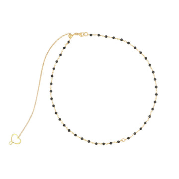Collana girocollo Maman et Sophie argento pvd oro spinello MISURA UNICA